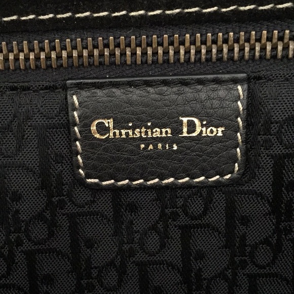 NWOT DIOR Baudrier Vintage Brown Leather XL Saddle Bag and Wallet Matching Set - Picture 10 of 15